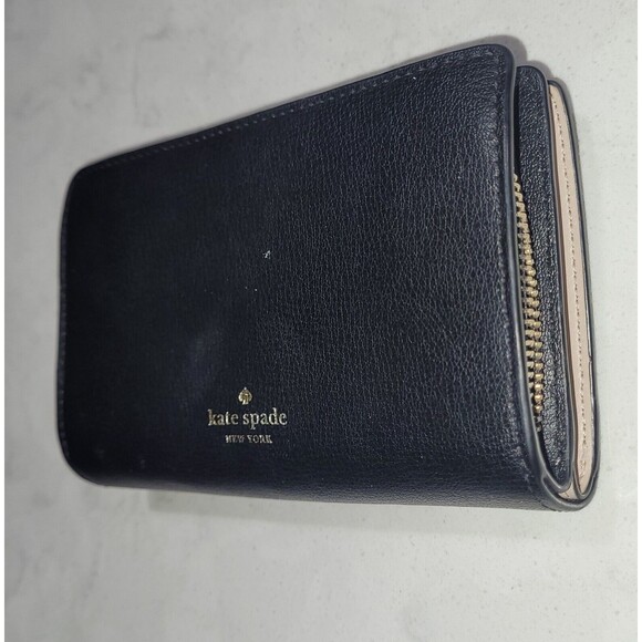 Kate Spade Authentic Pebbled Black Leather Long Wallet & Adel Bifold Wallet (2) - Picture 15 of 16